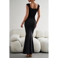thumbnail image 6 of Women's Sexy Sleeveless Long Dress, Square Neck Dress Casual Solid Bodycon Dress Club Party Evening Mermaid Dress, 6 of 10