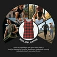 thumbnail image 7 of Pofeuu Red Black Plaid Print Men's Workout Tank Tops Sleeveless Muscle Gym Shirt Quick Dry-Small, 7 of 7