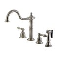 thumbnail image 3 of Kingston Brass Ksd354.Rx Webb 1.2 GPM Deck Mounted Single Hole Bathroom Faucet - Brass, 3 of 3