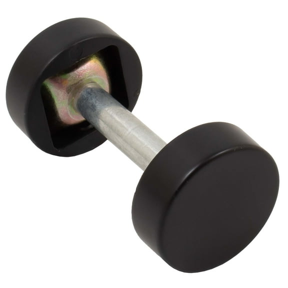 Round Handleset Hole Cover, 1 Inch Diameter, Fits Doors 1-3/8" to 2-1/4" Thick, Matte Black by Stone Harbor Hardware