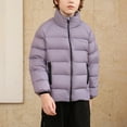 thumbnail image 4 of Kiijoy Toddler Boys Padded Coat Stand Up Collar Winter Warm Puffer Jacket, Sizes 4-5, 4 of 8