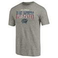 thumbnail image 2 of Men's Heathered Gray Columbus Blue Jackets Freedom Tri-Blend T-Shirt, 2 of 3