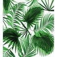 thumbnail image 3 of Palm Leaf Twin Size Duvet Cover Set, Realistic Vivid Leaves of Palm Tree Growth Ecology Lush Botany Themed Print, Decorative 2 Piece Bedding Set with 1 Pillow Sham, Fern Green White, by Ambesonne, 3 of 3