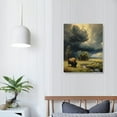 thumbnail image 4 of Chilfamy The Impending Storm Poster Decorative Painting Canvas Wall Art Living Room Posters Bedroom Painting Framed,16x20 in/12x16 in, 4 of 5