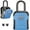 Blue, variant on Lock Box, Key Lock Box Wall Mount & Portable Combination Lockbox with Resettable Code, Security Lockbox for Outside House Keys, Apartment Realtors Spare Keys Storage (1 Pack, Purple)
