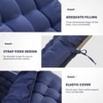 thumbnail image 4 of Cojín para Sillón de Descanso Moutosne Impermeable 168x53x10 cm Azul, 4 of 5