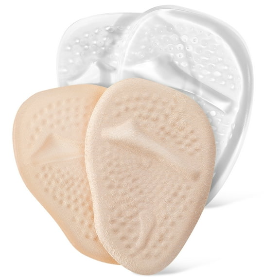 Worgeous  2 Pairs Adhesive Insoles for Sandals Anti Slip Heel Grips Woman