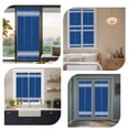 thumbnail image 7 of Blue Striped Window Privacy Film, Farmhouse Blue White Stripes Static Cling UV Sun Blocking Heat Control Window Tint Day and Night, Non-Adhesive Reusable One Way Windows Privacy Cover 17.7''x78.7'', 7 of 7