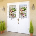 thumbnail image 4 of asddcavvf Spring Door Easter Wreath Wreath Sign For Front Door Wreath with Ribbon Hanger Small Grapevine Wreath, 4 of 8