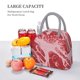 thumbnail image 5 of Balery Striped Meat Bolsa de Almuerzo para Mujeres, Caja de Almuerzo, Bolsa de Almuerzo Pequeña Impermeable, Tote de Almuerzo Reutilizable con Gran Capacidad, 5 of 6