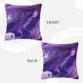 thumbnail image 3 of ZICANCN Purple Aperture Coloring Throw Pillow Covers, Bed Couch Sofa Knit Decorative Pillow Covers for Living Room Farmhouse, 18"x18", 3 of 8