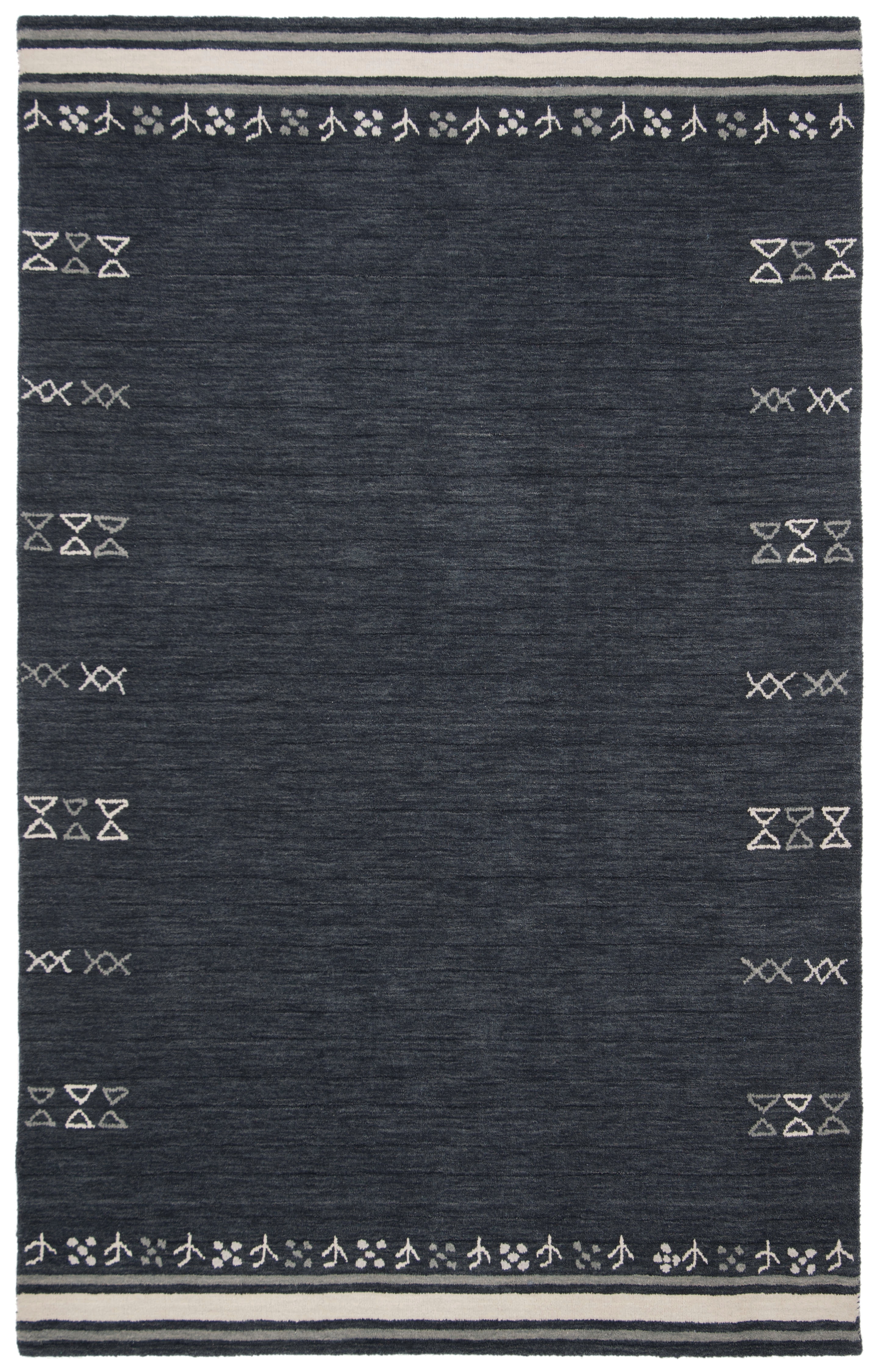 Safavieh Himalaya Dorothea Solid Wool Area Rug, Charcoal, 5' x 8'