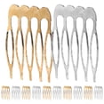 thumbnail image 1 of Shisuyan 12pcs Side Hair Combs Hair Styling Combs Stylish Hairdressing Side Combs, 1 of 9