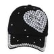 thumbnail image 3 of Gorra de Béisbol Zulema con Perlas de Imitación Ajustable para Mujer Negro, 3 of 5