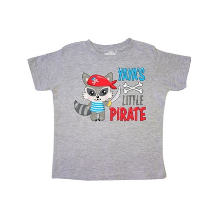 

Inktastic Yaya s Little Pirate Cute Raccoon with Sword Gift Toddler Boy or Toddler Girl T-Shirt