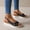 Black, variant on Women's Bohemian Twisted Knot Wedge Sandals, Slingback Open Toe Platform Espadrilles, Trendy Summer Shoes for Date, Travel, Shopping Beige 36