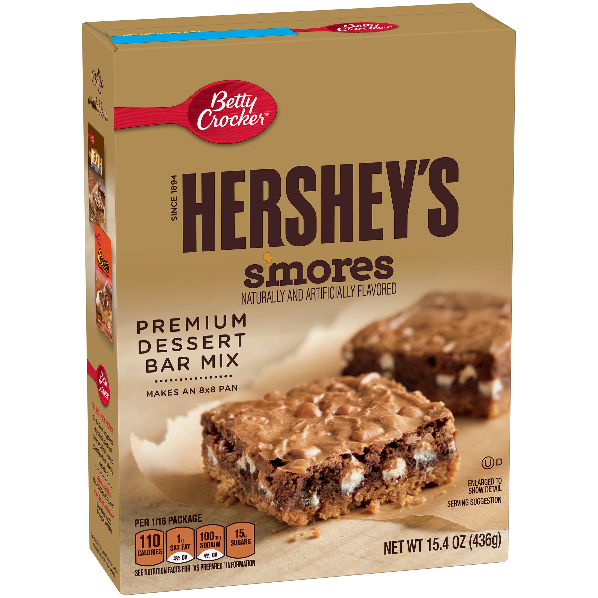 Betty Crocker Hershey's Dessert Bar Mix S'mores 15.4 oz Box by General Mills Sales, Inc.