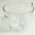 WPW10154769, 5 QT Glass Mixer Bowl fits Whirlpool KitchenAid Stand