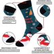 thumbnail image 2 of Calcetines de vestir coloridos para hombre, novedosos, divertidos, elegantes y con estampados funky, calcetines casuales y locos para hombre - Medias navideñas, 2 of 5