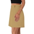 thumbnail image 6 of PRETTYGARDEN Shorts for Women Dressy Summer Elastic High Waisted Wide Leg Business Casual Work Shorts with Pockets, 6 of 7