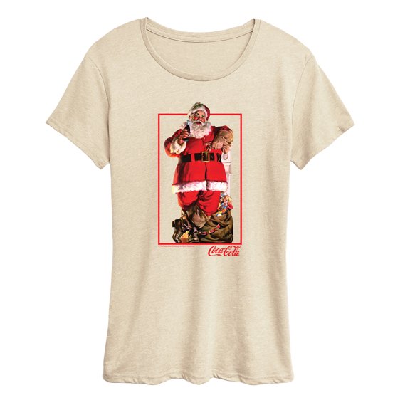 Coca-Cola - Santa Frame - Women's Short Sleeve Graphic T-Shirt