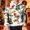 003 Beige, variant on Men's Christmas Sweatshirt Hoodie Loose Fit Pullover Santa Claus Print Long Sleeve Casual Sweatshirts with Pocket