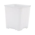 thumbnail image 1 of Xingzhi Flowerpot Nursery Pot Plant Pots Planter Plastic Space Saving Square Shatterproof Stackable Garden Office Window Accessory Transparent, 1 of 9