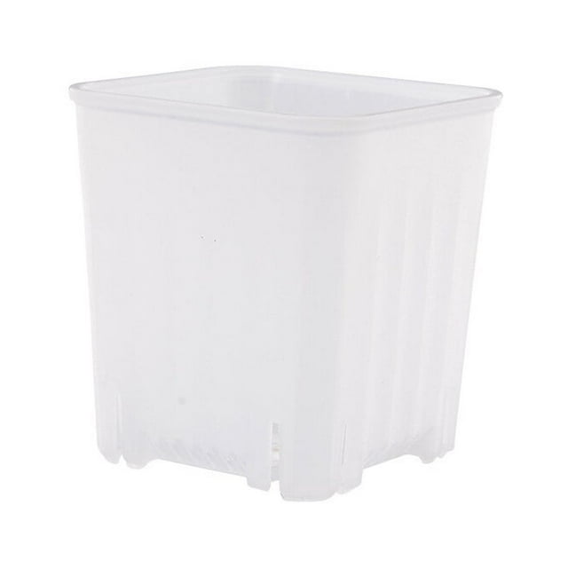 Xingzhi Flowerpot Nursery Pot Plant Pots Planter Plastic Space Saving Square Shatterproof Stackable Garden Office Window Accessory Transparent