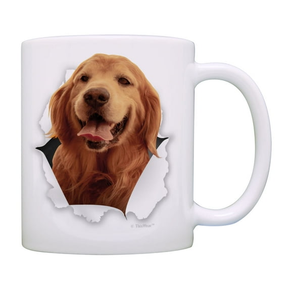 ThisWear Golden Retriever Gifts Golden Retriever Face Dog Mug Dog Mom Dog Dad Gifts Coffee Mug