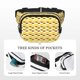 thumbnail image 5 of Fotbe Cute Duck With Black Glasses Cangurera Cuadrada con Estampado de Doble Capa, Bolsa de Cintura Ajustable Mini para Hombres y Mujeres, 5 of 9