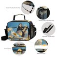 thumbnail image 4 of ALAZA Butterfly Daisy Flowers Lunch Box Insulated Cooler Bag Reusable Tote Bags Shoulder Strap, 4 of 7