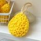 thumbnail image 4 of Esponja de baño con forma de panal | Esponja de espalda de silicona con cepillo exfoliante suave | Esponja de baño amarilla para ducha y gel de ducha | Incluye 1 bola de baño, 4 of 7