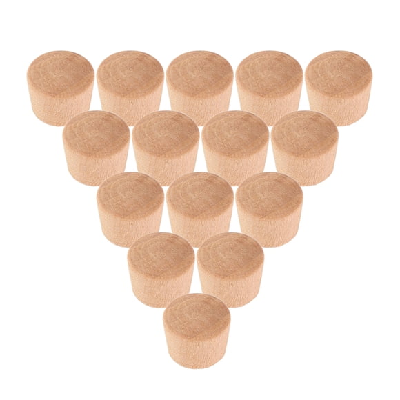 AURARMLET 50pcs Furniture Hole Wood Plugs For Filling Holes With Natural Finish For Woodworkers