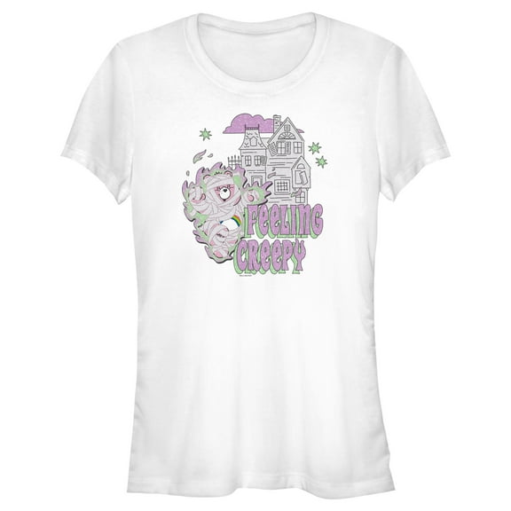 Junior's Care Bears Halloween Cheer Bear Feeling Creepy Graphic T-Shirt