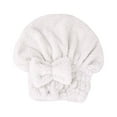 thumbnail image 3 of Gazechimp 2xHair Drying Towels Long Hair Hair Towel Wrap for Bathroom SPA Facials Shower white, 3 of 8