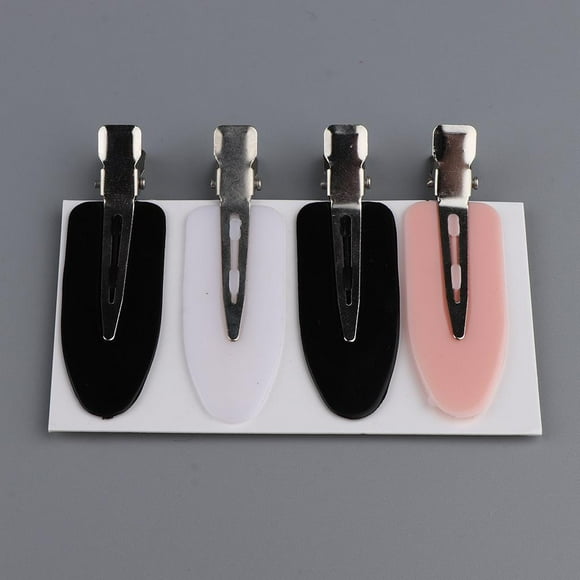 4 piezas pinzas de diadema para mujer shamjiam Sin pliegue en 3 colores blanco negro rosa