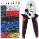 thumbnail image 1 of Crimpadora - Pinza para crimpar para terminales 0,25 – 10 mm² con kit de conector de cable para terminales aislados, Alicate profesional Crimpadora - 1200PCS terminales de cableado aislados - ABCRITAL, 1 of 5