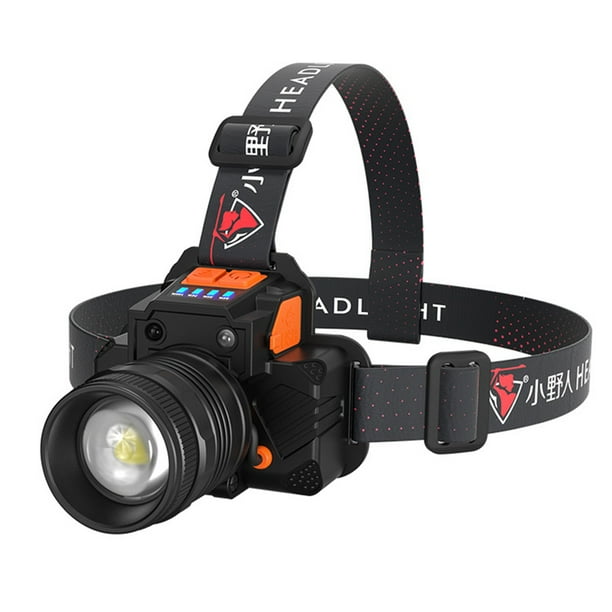 Toystoory IPX4 impermeable ajustable alto brillo faro Camping senderismo pesca nocturna detección cabeza linterna faro equipo al aire libre Iluminación y accesorios T8 Blanco 1pc Células Toystoory HA074454-01