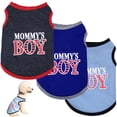 thumbnail image 1 of Walbest Pet Dog Clothes Fashion Letter Pattern Outfit Summer Dog Vest for Small Medium Large Dogs, 1 of 7