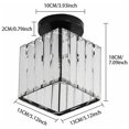 thumbnail image 3 of Mini Crystal Ceiling Light, Modern Crystal Chandelier, Led Ceiling Light For Hallway, Entrance, Restaurant, Bar, E27 (black) [energy Class F], 3 of 5