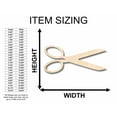 thumbnail image 2 of Unfinished Wood Scissors Silhouette - Craft- up to 46" DIY 24" / 1/8", 2 of 3