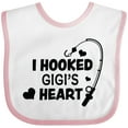 thumbnail image 3 of Inktastic I Hooked Gigi's Heart with Fishing Rod Boys or Girls Baby Bib, 3 of 4