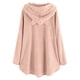 thumbnail image 4 of Puntoco Abrigo De Felpa Con Capucha De Manga Larga Con Botones De Felpa De Color Sólido Casual Para Mujer Puntoco Puntoco-7701, 4 of 6