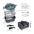 thumbnail image 1 of Electric Lunch Box 40W Portable Lunch Warmer Food Warmer Adult Car Fast Heating Lunch Box with Leak Proof Lid US Plug, 1 of 8