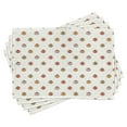 thumbnail image 1 of Ambesonne Cartoon Place Mats Set of 4, Pastel Colored Ladybugs, Standard Size, Multicolor, 1 of 6