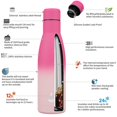 thumbnail image 3 of Botella de agua BJPKPK con aislamiento de acero inoxidable, 500 ml, color cereza, 3 of 6