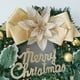 thumbnail image 2 of Corona de decoración navideña con simulación de lazo, corona de piña, adornos navideños para colgar en la puerta, 2 of 5