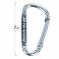 thumbnail image 7 of (6 Pack) Aluminum Multi-Color Carabiner Spring Clip Keychain Silver Small, 7 of 7