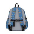 thumbnail image 3 of Excavator and Crane Blue Pattern Cute School Backpack with Padded Back and Adjustable Shoulder Straps 13.4"x11"x4.7", 3 of 5