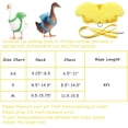 thumbnail image 2 of 4 piezas de arnés para caminar al aire libre con forma de pato para mascotas, arnés para gallinas, cuerda de tracción ajustable para entrenamiento al aire libre para gallinas, gansos y galli, 2 of 5